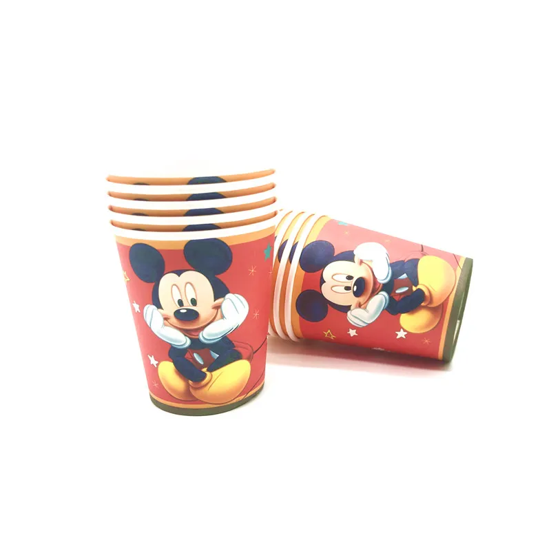 21/41pcs Disney Red Mickey Mouse Party Supplies Disposable Cups Plates Kids Birthday Tablecloth Decorations | Дом и сад