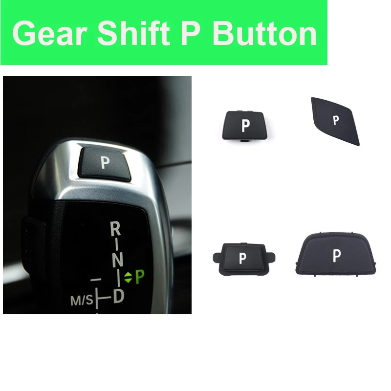 

Car Electronic Gear Shift Parking P Button ABS Cover Trim Car Styling For BMW 3 5 7 Series X3 X4 X5 X6 F10 F18 E90 G30 E70