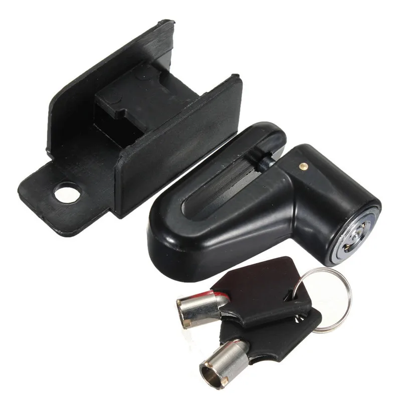 Замок с дисковым замком для мотоцикла велосипеда скутера + ключ безопасности