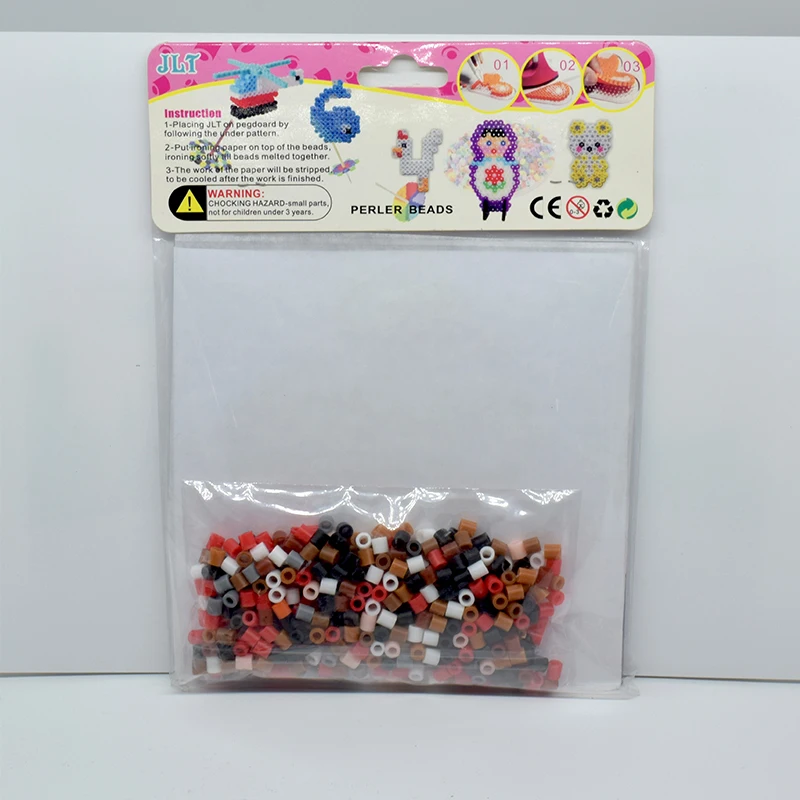 

JINLETONG Christmas Hama Bead Set Hama Bead 5mm Fuse Bead 3D Puzzle DIY Toy Cartoon Santa Circle Children's Educational Toy Gift