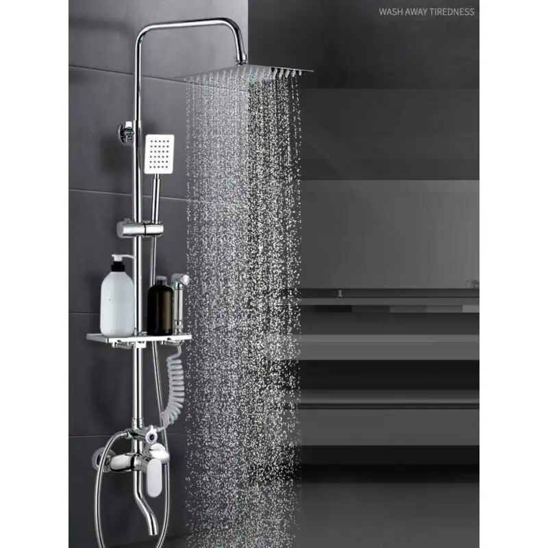 Lavabo Painel Regadera Electrica Piscina Conjunto Ducha Doucheset Prysznic Do Banheiro Eletrico Chuveiro Душевая система для