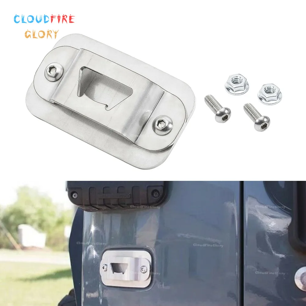 

CloudFireGlory License Plate Delete Bottle Opener Metal For 2007 2008 2009 2010 2011 2012 2013 14 15 16 17 18 Jeep Wrangler JK