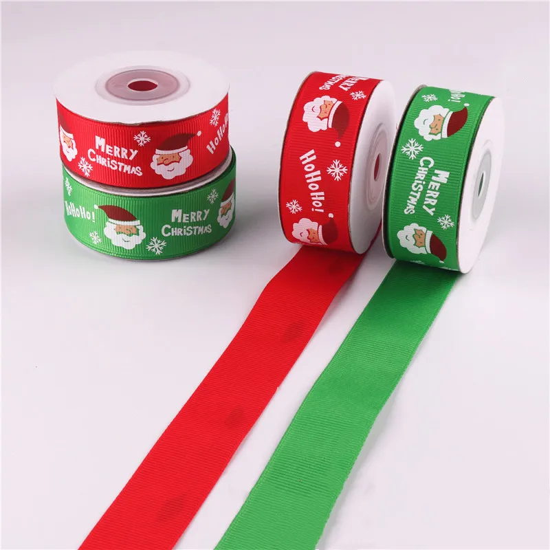 10 ярдов Рождественская лента корсажная бант для волос свадебное Рождественское