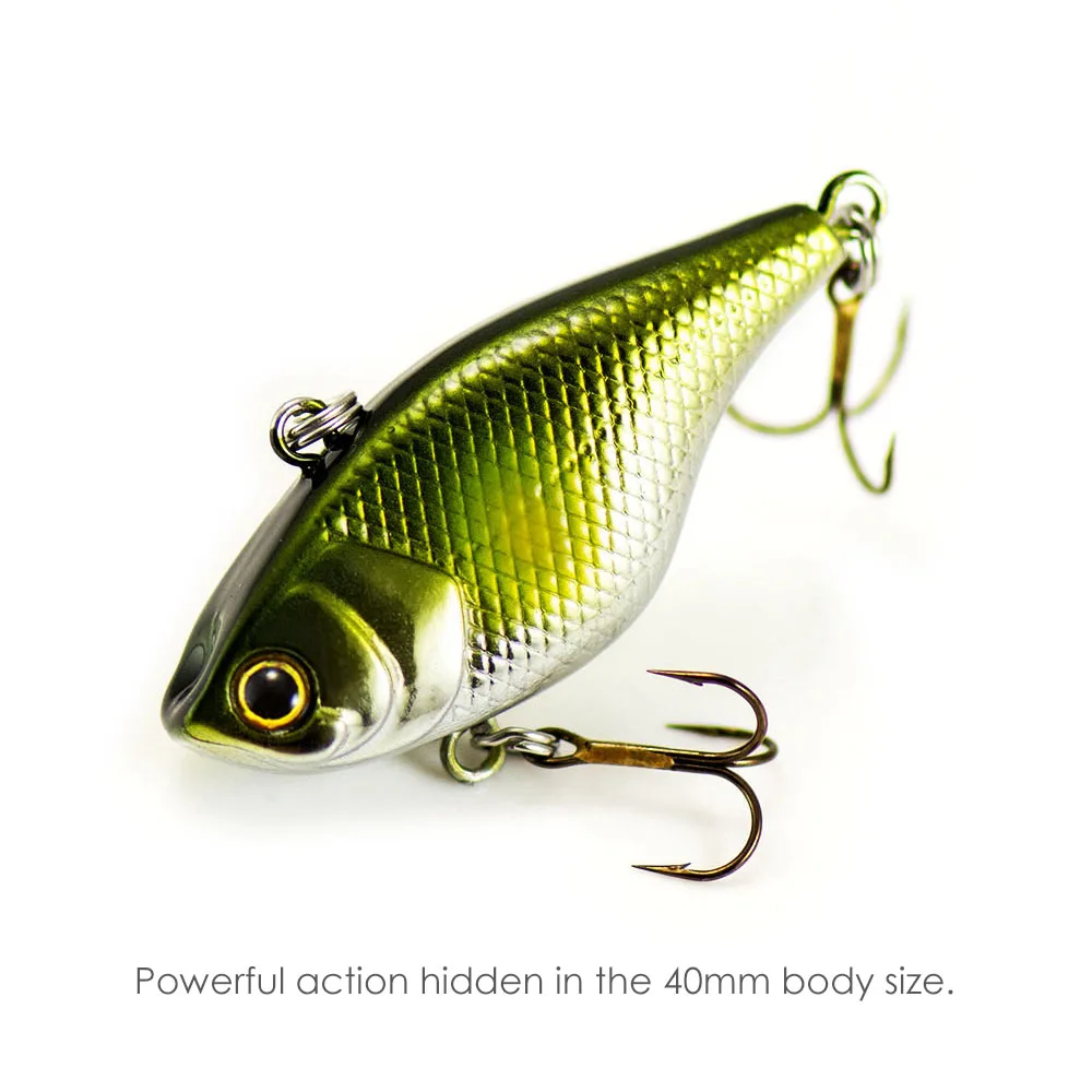 40 мм 4,6 г Вибрация обратного отсчета Hard жесткие приманки Lipless Crankbait тонущие рыболовные приманки для пресной воды