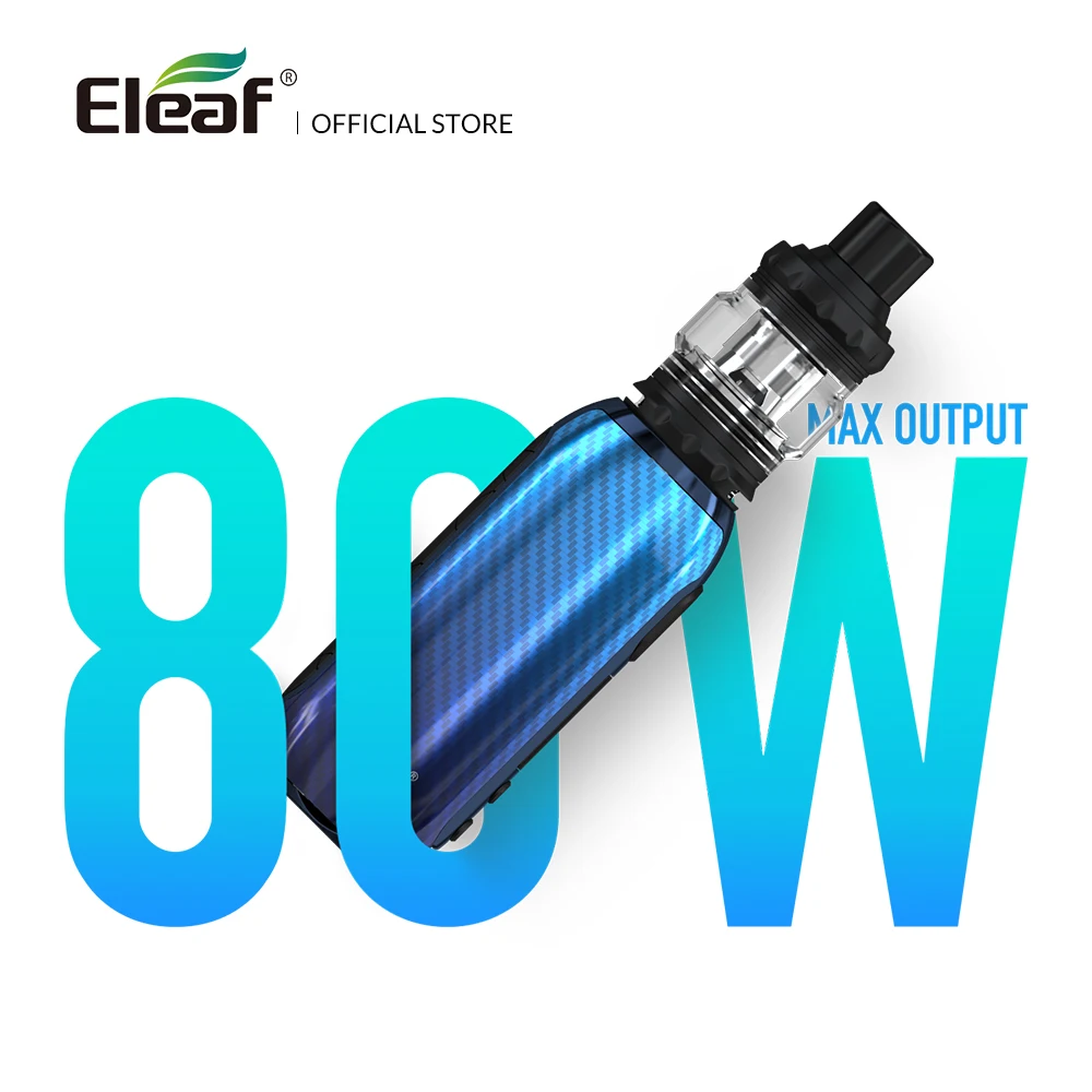 [FR] Оригинальный Eleaf iStick Rim C с 4 мл MELO 5 комплект выход 80 Вт Мощность EC-M/EC-S катушка