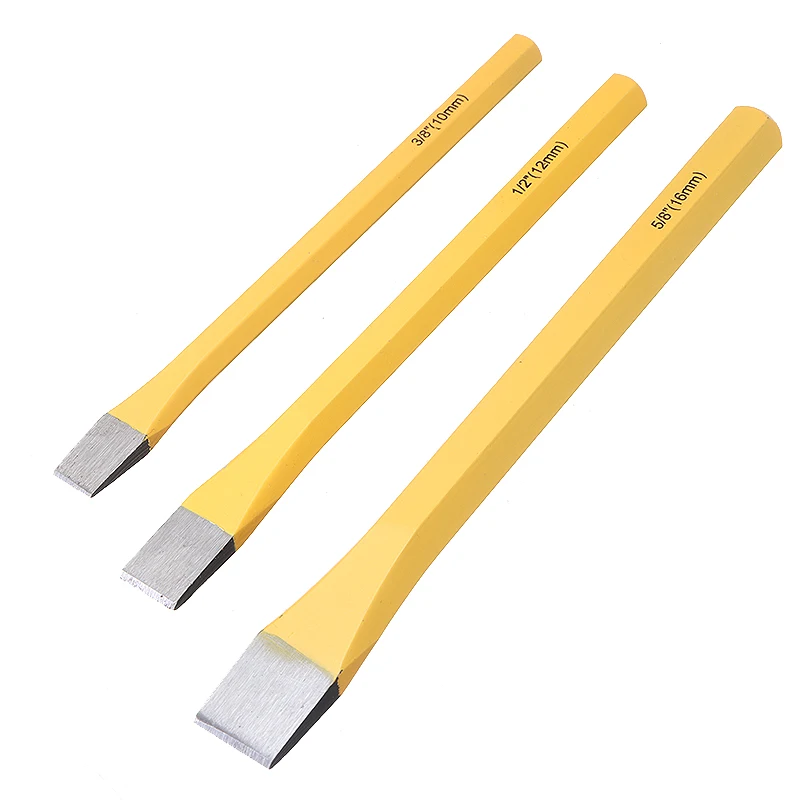 Комплект из 3 предметов однотонная Сталь плоский ручное зубило резьба по дереву