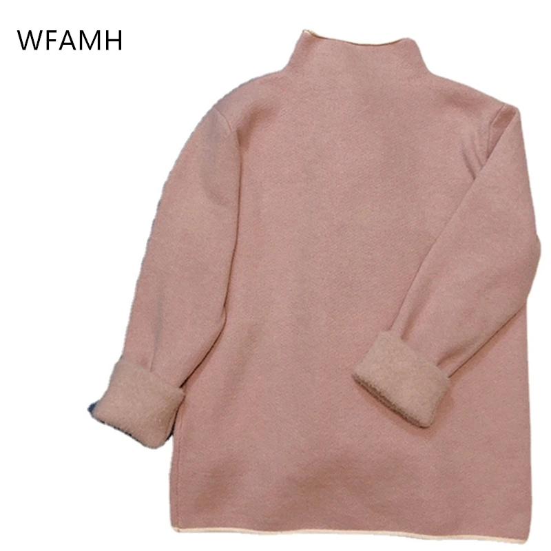 Женская Вельветовая рубашка свободный облегающий свитер с длинным рукавом