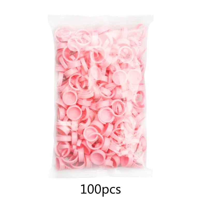 

Disposable Glue Holder Ring Cups For Eyelashes Extension Tattoo Pigment