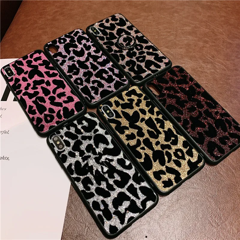 Fashion Leopard Bling Gold Foil Soft Case For iPhone 11 Pro 8 plus 6 6s 7 Cover case 12 X XR XS Max coque capa | Мобильные телефоны
