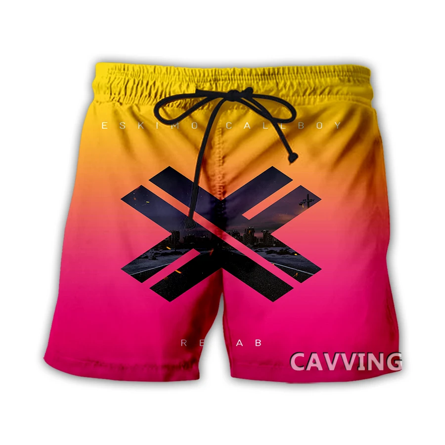 

CAVVING 3D Printed Eskimo Callboy Summer Beach Shorts Streetwear Quick Dry Casual Shorts Sweat Shorts for Women/men