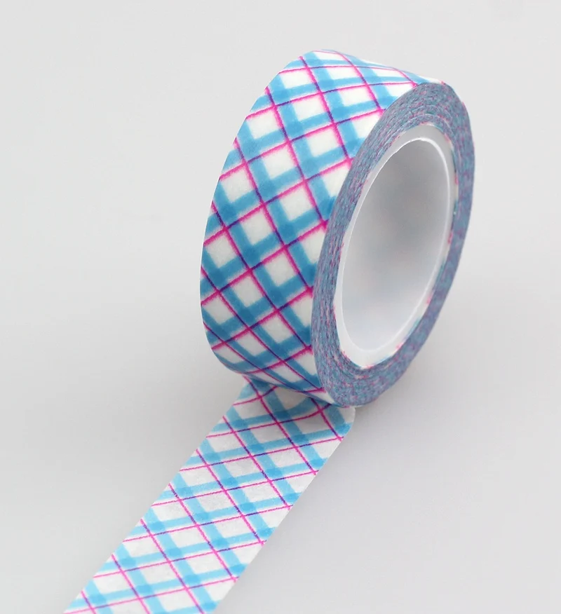 

Wholesale 10PCS/lot Decorative Blue Plaid Washi Tapes Paper for Scrapbook Bullet journal Adhesive Masking Tapes School Supply