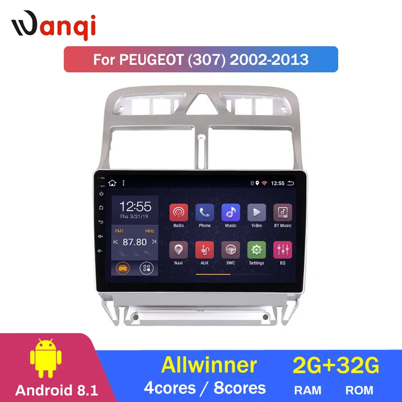 Android 9 1 Octa 8 ядер 2 + 32G 2.5D экран автомобильный DVD видеоплеер GPS навигация Мультимедиа
