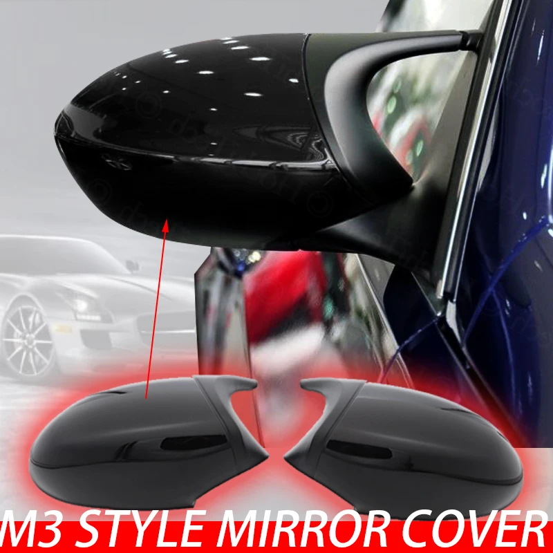 

E90 E91 Pre-LCI 2005-2007 black M3 Style Cover E81 E82 E87 E88 For BMW 3 Series E92 E93 Rear Mirror Cap 2006 2007 2008 2009