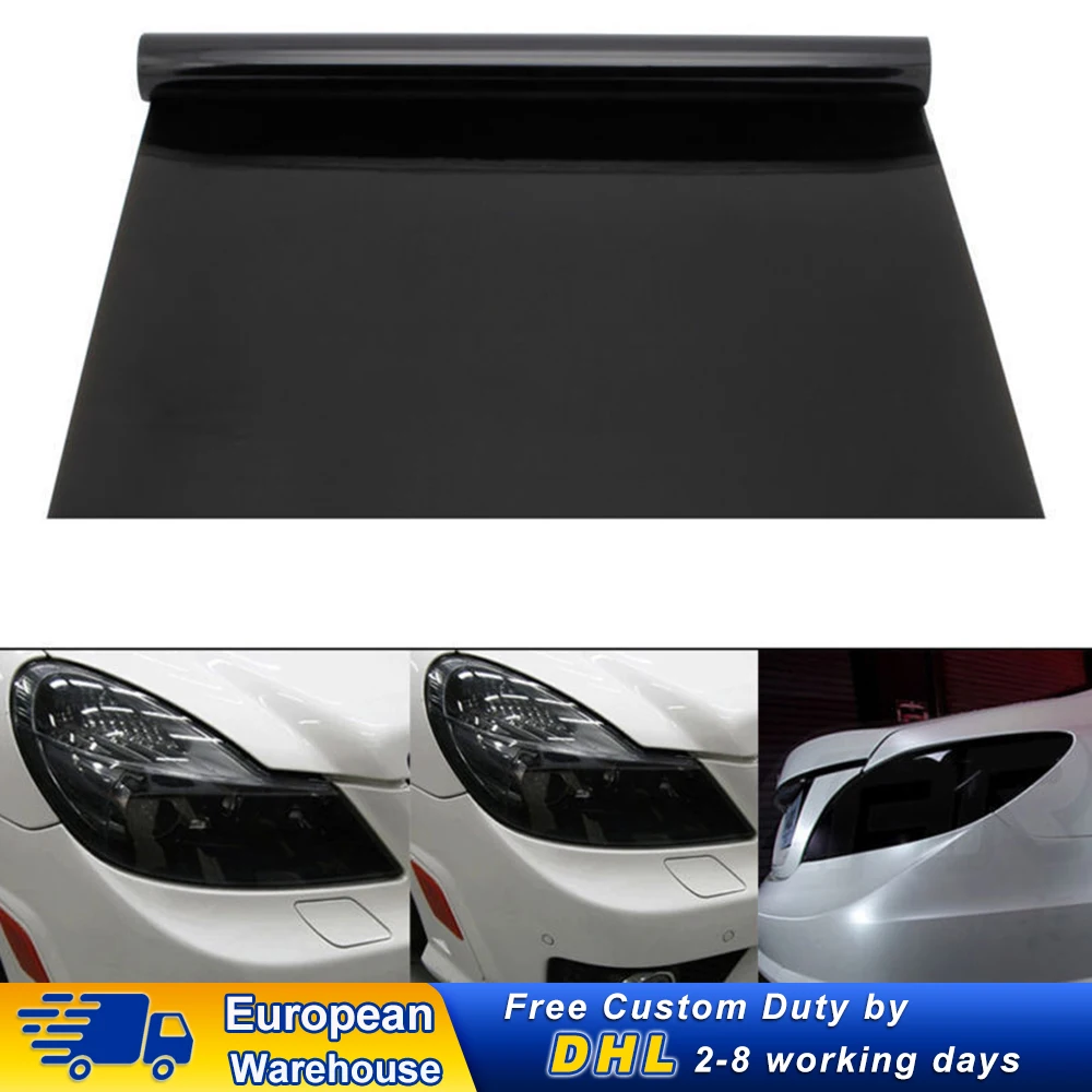 

4 шт./компл. 200x40 см темно-Черная Виниловая пленка из углеродного волокна, пленка для автомобиля, пленка, наклейки, аксессуары для автостайлин...