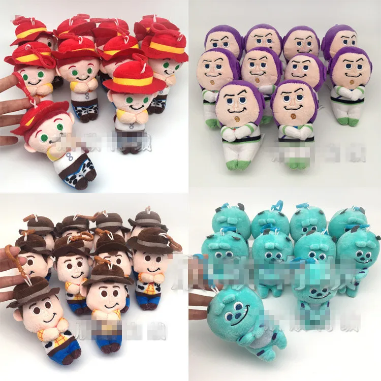 20 шт./лот 12 см Плюшевые игрушки История 4 Вуди и Джесси Buzzy куклы peluches брелок pelucia