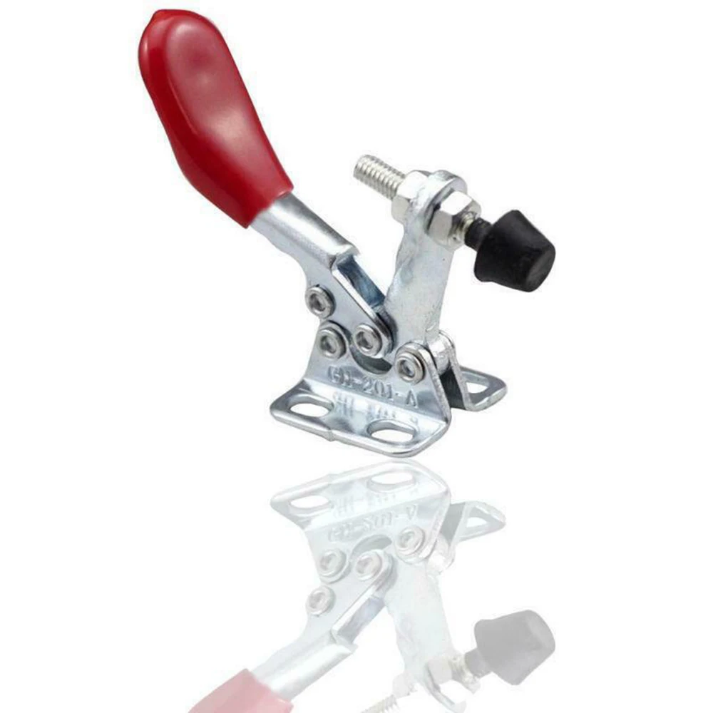 

10PCS Red Toggle Clamp GH-201A Quick Release Hand Tools Horizontal Vertical Toggle Clamp Hand Clip Tool Set