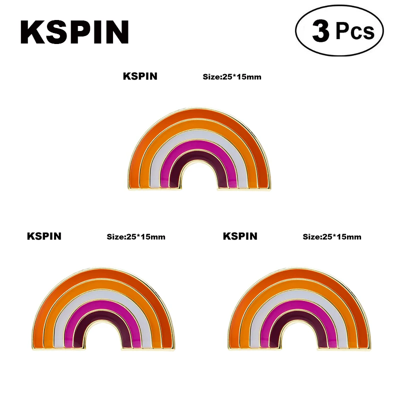 Sun Set Pride Радужная форма значок на лацкан броши булавке значки флаг брошь - купить