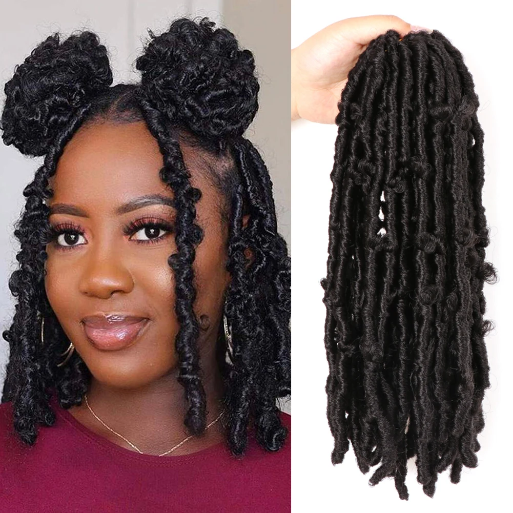 

Hair Nest 12 Packs Butterfly Locs Hair Pre Looped Distressed Crochet Braids Soft Messy Crochet Hair Distressed Locs Hair