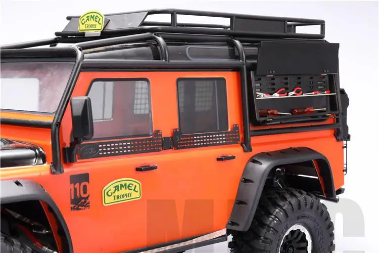 MJRC подходит для 1/10 моделирования скалолазания автомобиля TRAXXAS TRX4 Defender D90 RC4WD D110 SCX10 осевой ящик для инструментов может быть открыт