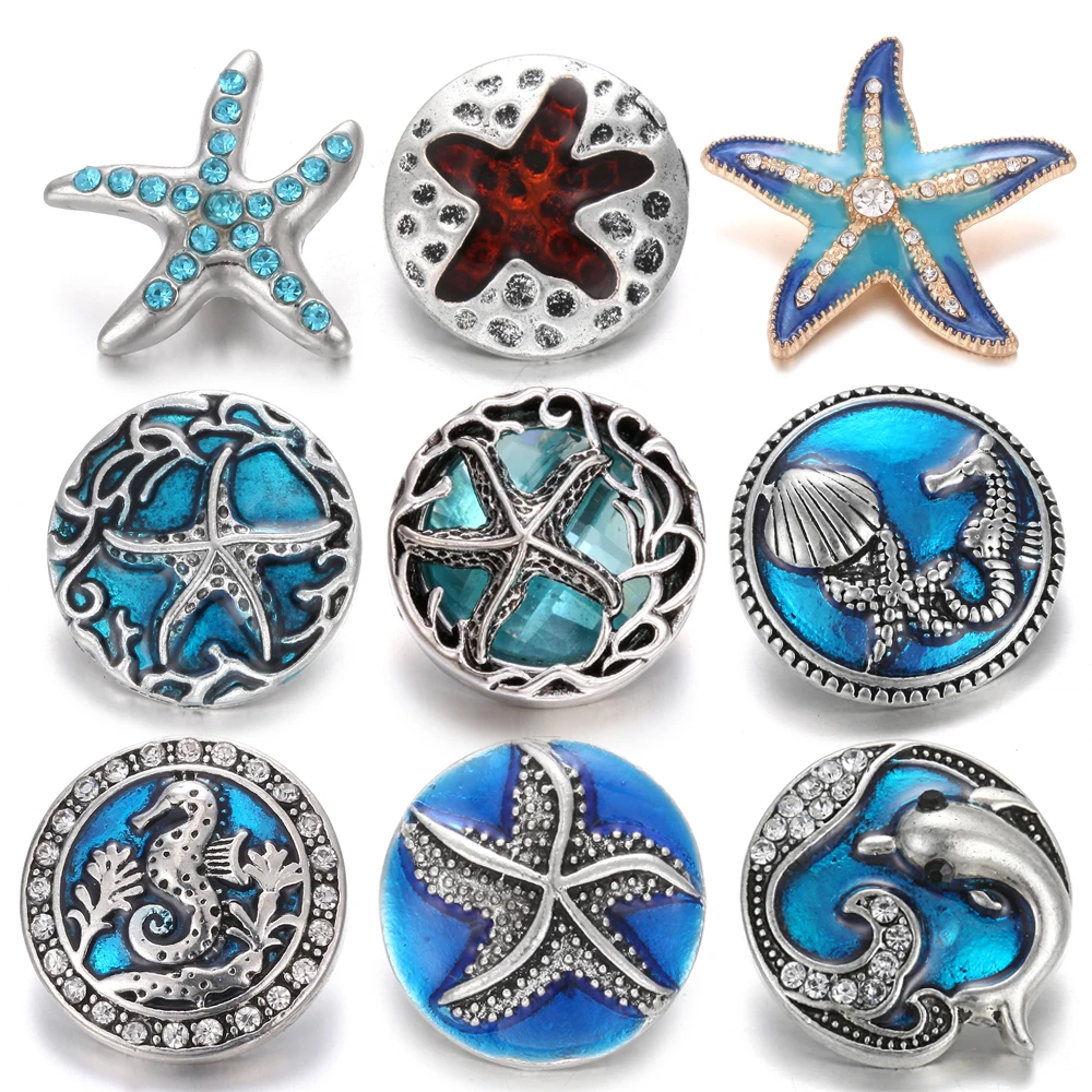 6 шт./лот новинка ювелирное изделие 18 мм кнопки смешанные кристаллы стразы