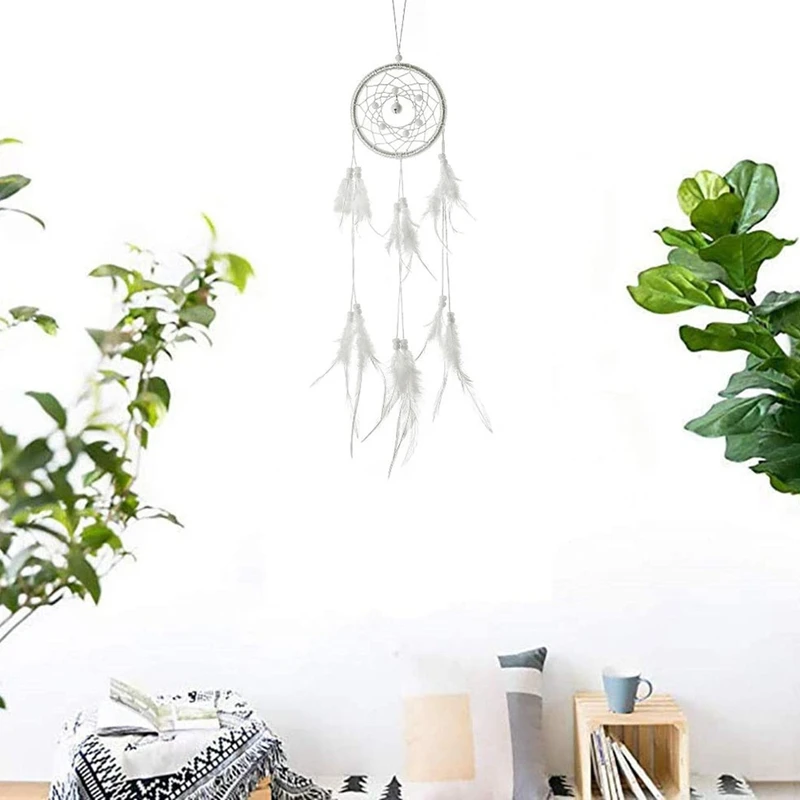 

Handmade Dream Catcher Net with Feathers Wall Hanging Dreamcatcher Craft Gift Christmas Decoration for Home - 53cm