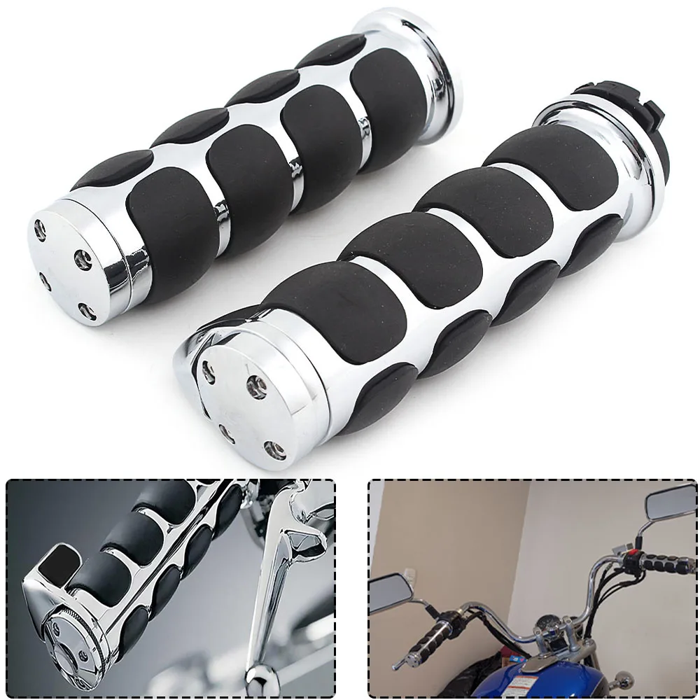 

Мотоциклетные ручки 1 дюйм, 25 мм, универсальные ручки, алюминиевые детали для Harley Davidson Road King Softail, для Kawasaki Chopper Road V Star