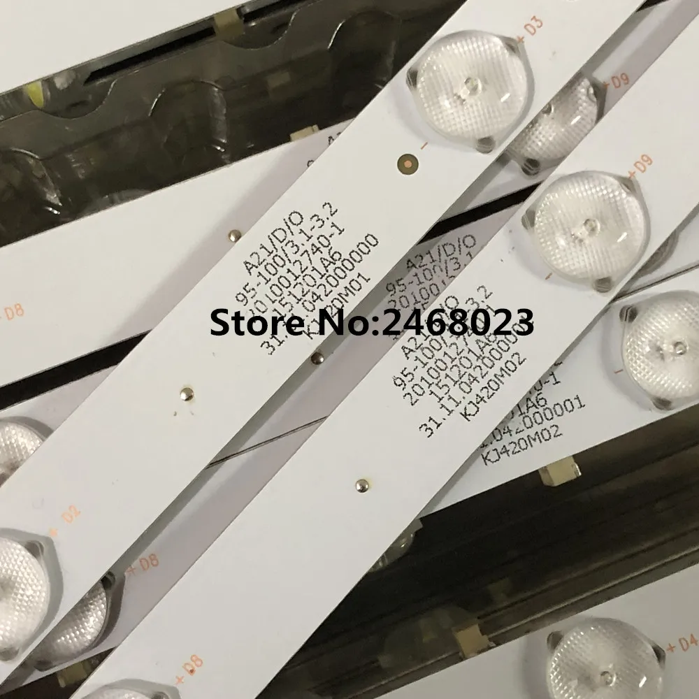 Светодиодный Подсветка полосы KJ42D10L KJ42D10R-ZC14F-01 303KJ420031 303KJ420032 для JS-42100 KM0416DCF27A RSD-42
