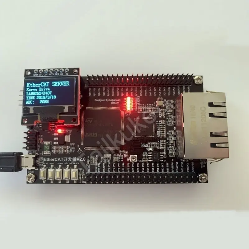Макетная плата Ethernet LAN9252 + STM32F407 основная CANOPEN CIA402 обучающая плата|Запчасти для