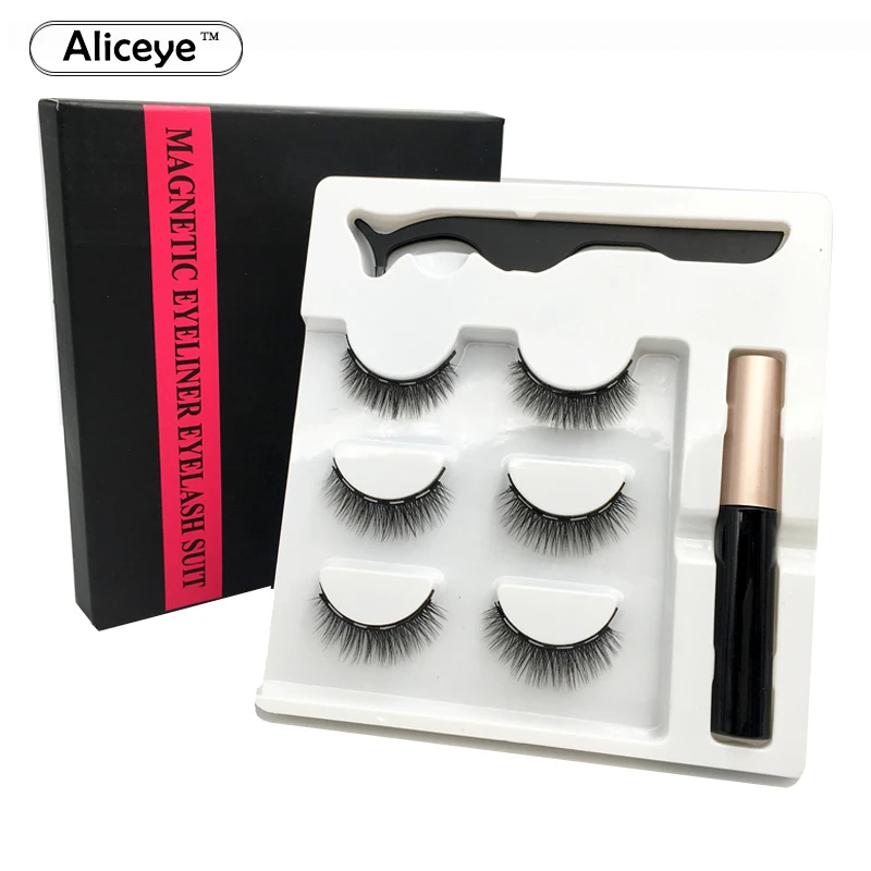 5 магнит ресниц 3D Магнитный ресницы Природный короткие тонкие искусственная кожа