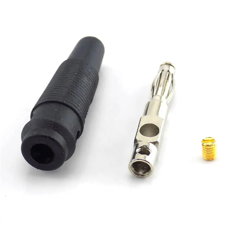 2pcs 4mm Banana Plug Audio Connectors Binding Post Jack For Cable Terminals DIY | Безопасность и защита