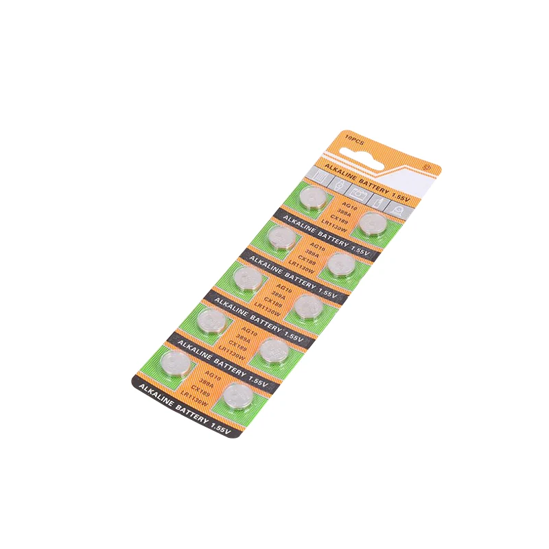 50 шт. щелочные батарейки AG10 LR1130 DEAH 1 55 в AG 10 SR54 189 389 SR1130 L1131 G10A кнопочные для часов