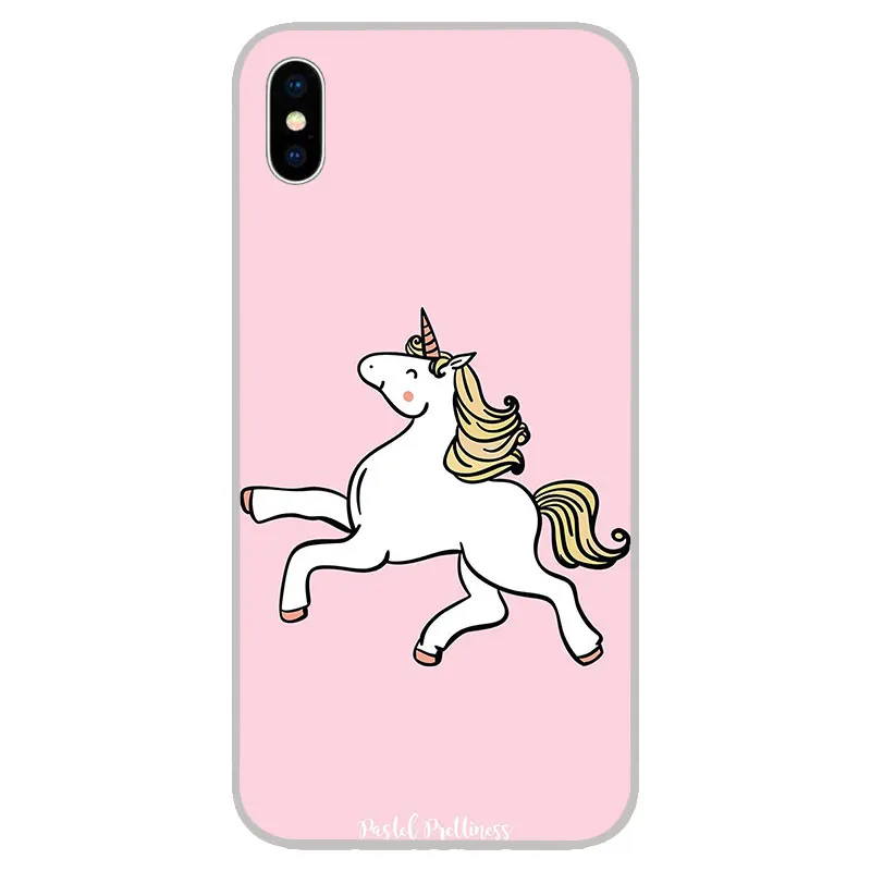 cute cartoon unicorns Silicone Soft TPU Cases Covers For iPhone 11 Pro XS Max X XR 8 7 6S Plus 5S SE 4S Silicon Case Cover |