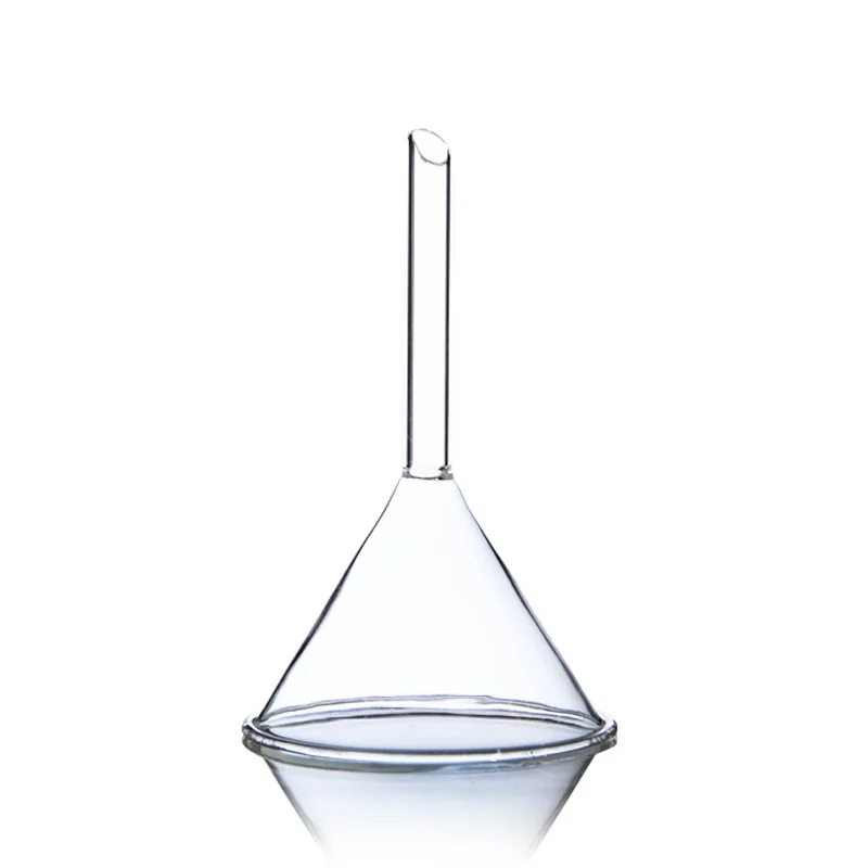 

Glass funnel 60mm75mm90mm100mm120mm150mm triangle funnel teaching instrument for chemical experiment