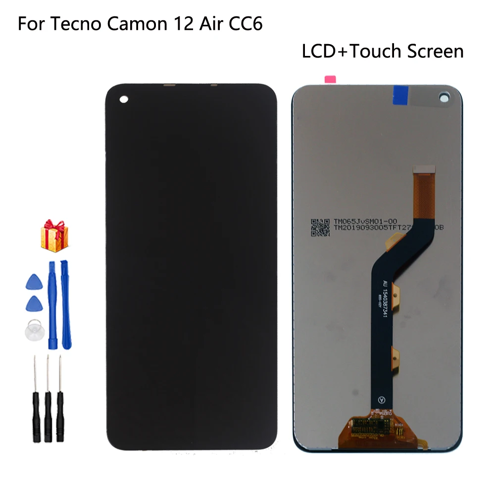 

Original For Tecno Camon 12 Air CC6 LCD Display Touch Screen Digitizer Assembly For Tecno Camon12 Air LCD Repair Parts Tools