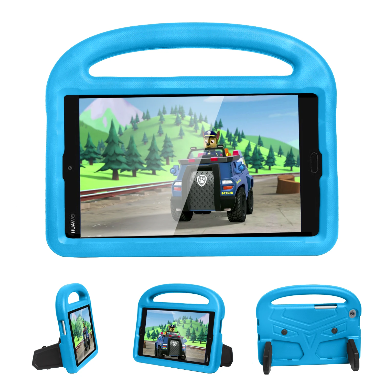 

for Huawei MatePad T8 2020 8'' Tablet Cover Kids Safe EVA Shockproof Handle Case for Kobe2-L03 KOB2-L09 Funda with Folding Stand
