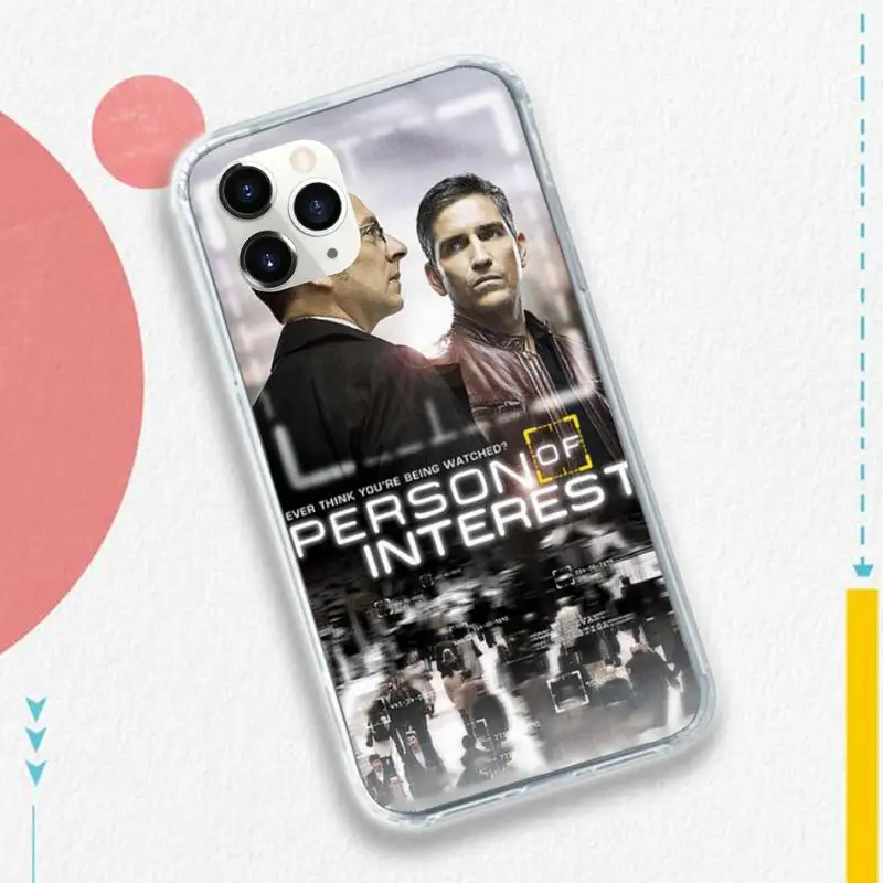 

Person of Interest American Crime drama Phone Case for iPhone 11 12 pro XS MAX 8 7 6 6S Plus X 5S SE 2020 XR