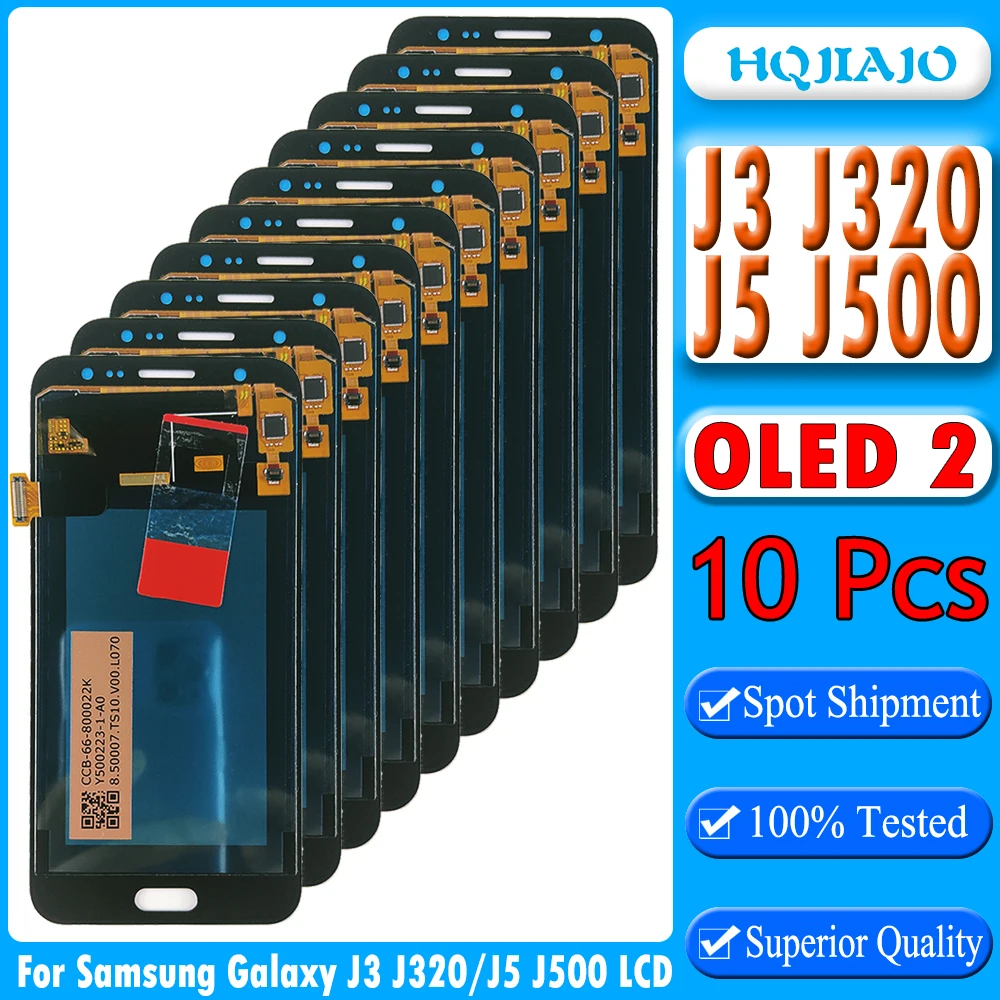 10 шт. TFT Iron 2 для Samsung Galaxy J5 J500 J3 J320 сенсорный экран дигитайзер ЖК-дисплей