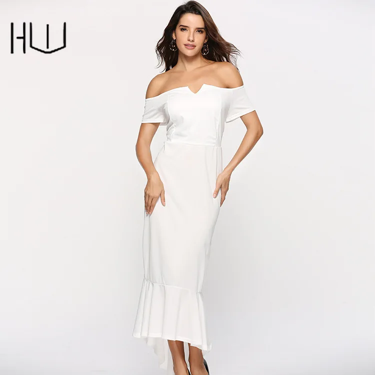 

Women's V-neck Strapless Short-sleeved Tuxedo Midi Dresses Lady Elegant Korean Dress Strapless Mermaid Banquet Party Outfit