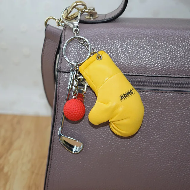 Модная спортивная бижутерия для отдыха брелок хоккея на поле Кожаные Боксерские