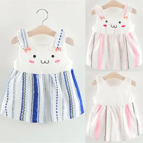 Детские нагрудники для маленьких девочек с бантиком и кроликом милое платье в