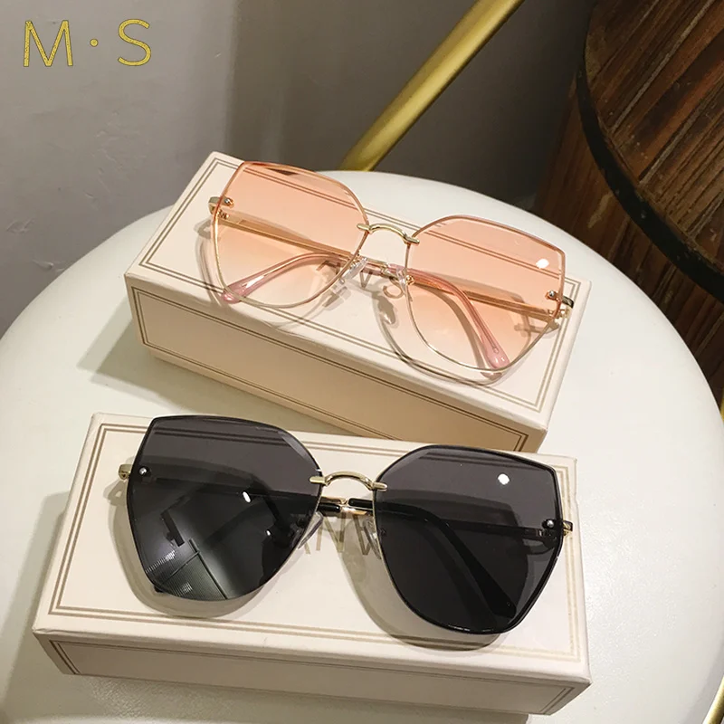 Новое поступление 2020 женские солнцезащитные очки кошачий глаз розовые ретро