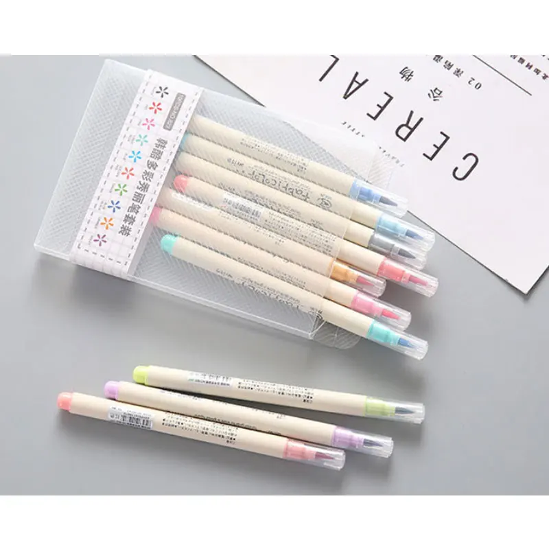 10 цветов Акварельная мягкая кисть маркер ручка художественные принадлежности