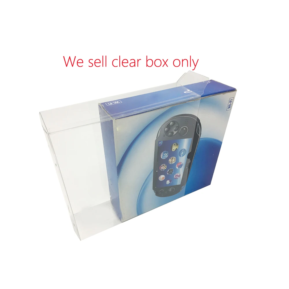 

10PCS Clear transparent box cover For PSV1000 for PS VITA 1000 collection display storage PET protective box HK EU version
