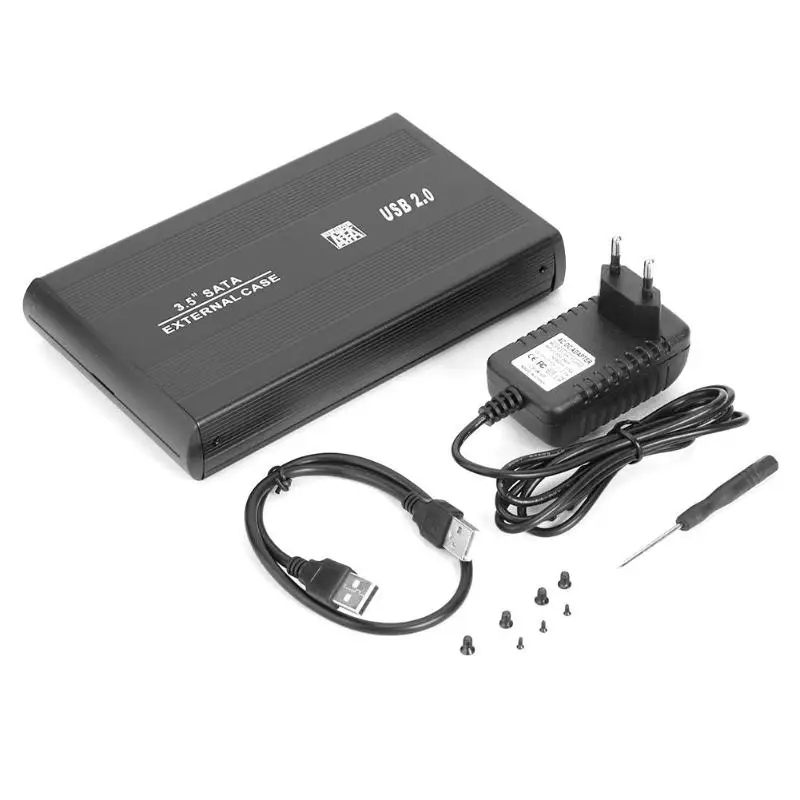 3 5 дюйма USB 2 0 к SATA порт SSD корпус жесткого диска 480 Мбит/с HDD чехол внешний твердотельный жесткий диск