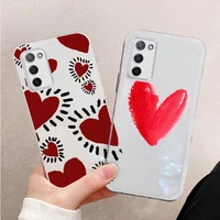cute love phone case for xiaomi mi 11 ultra lite 10 redmi note 9 8 7 9a k30s k40 pro transparent coque