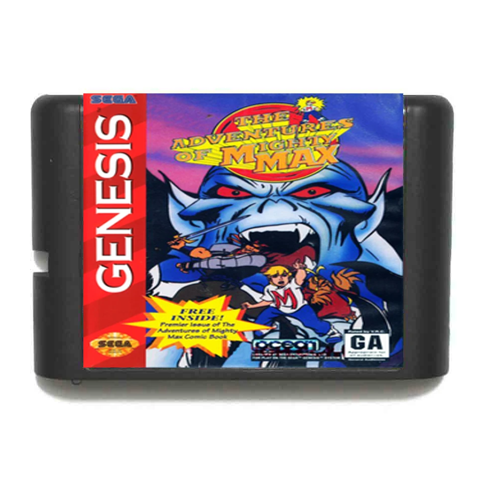 Мощный максимальный NTSC-USA 16 бит MD карточная игра для Sega игры Mega Drive Genesis |
