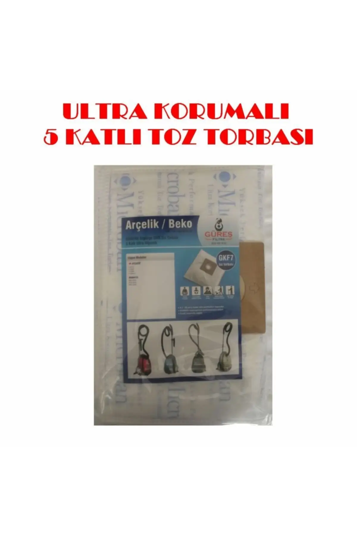 

MHK Parts Bks 2250 Ultra Hygienic Microban 5 Layer Dust Bag 10 Pcs