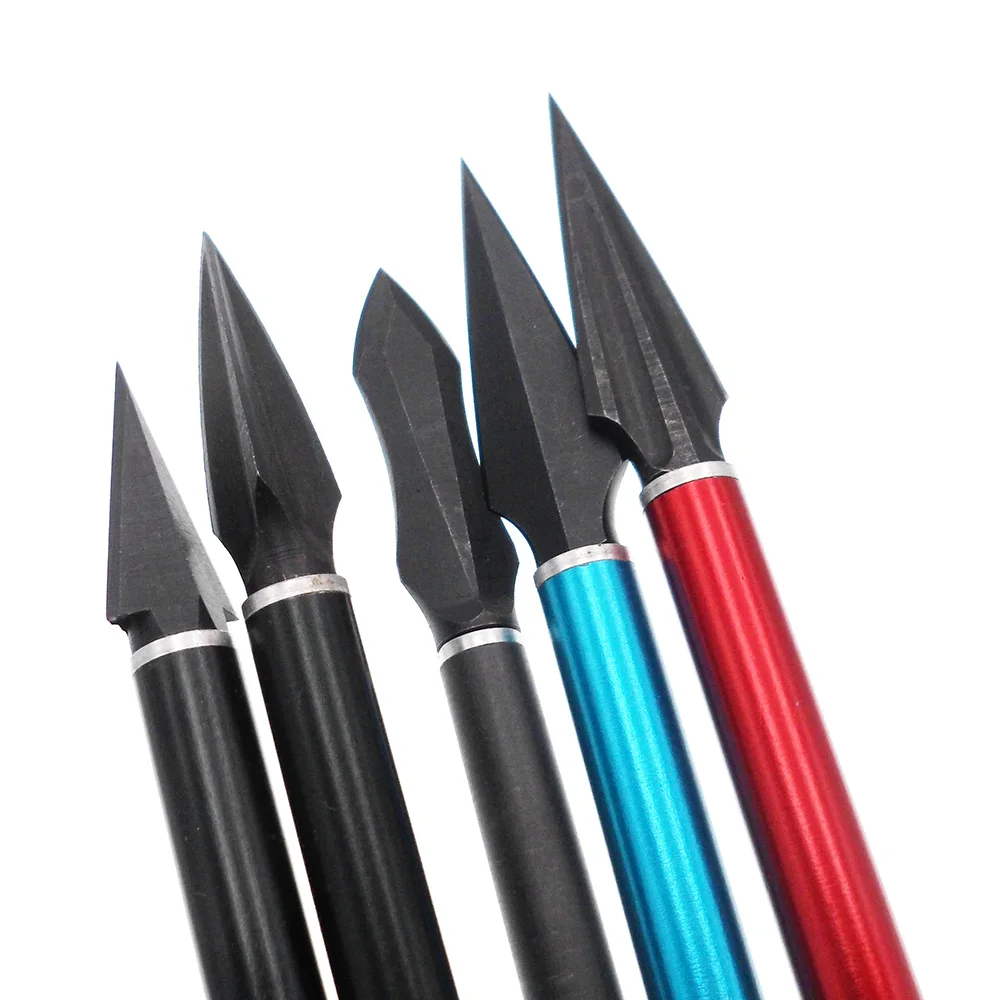 3 шт черные ивы Broadheads стрельба из лука углеродный стальной наконечник стрелы практические советы
