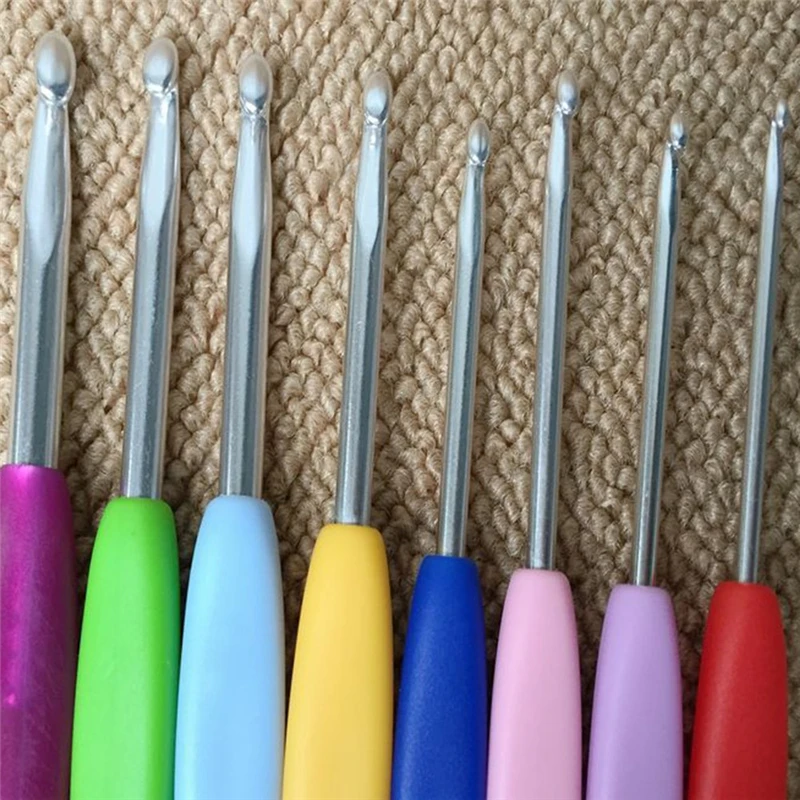 Эргономичная алюминиевая игла для вязания 8 шт. швейные иглы инструменты набор