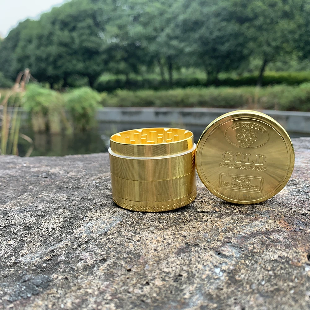 4 части диа. 50 мм Золотой цинковый сплав металлическая травяная шлифовальная